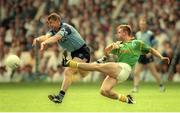 30 July 1995; Cormac Murphy of Meath in action against Charlie Redmond of Dublin during the Bank of Ireland Leinster Senior Football Championship Final match between Dublin and Meath at Croke Park in Dublin. Photo by Ray McManus/Sportsfile