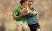 30 July 1995; Evan Kelly of Meath in action against Paul Curran of Dublin during the Bank of Ireland Leinster Senior Football Championship Final match between Dublin and Meath at Croke Park in Dublin. Photo by Ray McManus/Sportsfile