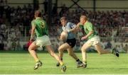 30 July 1995; Charlie Redmond of Dublin in action against Donal Curtis of Meath during the Bank of Ireland Leinster Senior Football Championship Final match between Dublin and Meath at Croke Park in Dublin. Photo by Ray McManus/Sportsfile