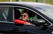 8 June 2020; Ciaron Harkin waits in his car prior to a Derry City training session at Aileach FC in Burnfoot, Donegal. Following approval from the Football Association of Ireland and the Irish Government, the four European qualified SSE Airtricity League teams resumed collective training. On March 12, the FAI announced the cessation of all football under their jurisdiction upon directives from the Irish Government, the Department of Health and UEFA, due to the outbreak of the Coronavirus (COVID-19) pandemic. Photo by Stephen McCarthy/Sportsfile