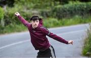 8 June 2020; Patrick Sexton of Kilcorney during his match against Alan McMahon of Ballinagree in the North Cork Boys U16 Road Bowling Championships at Kilcorney, Cork. Road Bowling in the Republic of Ireland has been allowed to resume from June 8 under the Irish Government’s Roadmap for Reopening of Society and Business following strict protocols of social distancing and hand sanitisation among other measures allowing it to return in a phased manner. Photo by Piaras Ó Mídheach/Sportsfile