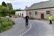 8 June 2020; Donncha Spillane of Ballinagree during his match against Shane Dennehy of Bweeng in the North Cork Boys U16 Road Bowling Championships at Kilcorney, Cork. Road Bowling in the Republic of Ireland has been allowed to resume from June 8 under the Irish Government’s Roadmap for Reopening of Society and Business following strict protocols of social distancing and hand sanitisation among other measures allowing it to return in a phased manner. Photo by Piaras Ó Mídheach/Sportsfile