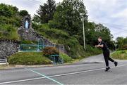 8 June 2020; Shane Dennehy of Bweeng during his match against Donncha Spillane of Ballinagree in the North Cork Boys U16 Road Bowling Championships at Kilcorney, Cork. Road Bowling in the Republic of Ireland has been allowed to resume from June 8 under the Irish Government’s Roadmap for Reopening of Society and Business following strict protocols of social distancing and hand sanitisation among other measures allowing it to return in a phased manner. Photo by Piaras Ó Mídheach/Sportsfile