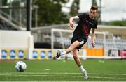 10 June 2020; Daniel Kelly during a Dundalk training session at Oriel Park in Dundalk, Louth. Following approval from the Football Association of Ireland and the Irish Government, the four European qualified SSE Airtricity League teams resumed collective training. On March 12, the FAI announced the cessation of all football under their jurisdiction upon directives from the Irish Government, the Department of Health and UEFA, due to the outbreak of the Coronavirus (COVID-19) pandemic. Photo by Ben McShane/Sportsfile