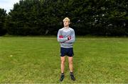 10 June 2020; Kevin Feely poses for a portrait before a training session with his Athy and Kildare team-mates David Hyland and Niall Kelly at a community pitch in Athy, Kildare. Following restrictions imposed by the Irish Government and the Health Service Executive in an effort to contain the spread of the Coronavirus (COVID-19) pandemic, all GAA facilities closed on March 25. Pitches are due to fully open to club members for training on June 29, and club matches provisionally due to start on July 31 with intercounty matches due to to take place no sooner that October 17. Photo by Piaras Ó Mídheach/Sportsfile