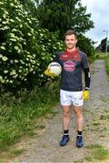 10 June 2020; Niall Kelly poses for a portrait before a training session with his Athy and Kildare team-mates Kevin Feely and David Hyland at a community pitch in Athy, Kildare. Following restrictions imposed by the Irish Government and the Health Service Executive in an effort to contain the spread of the Coronavirus (COVID-19) pandemic, all GAA facilities closed on March 25. Pitches are due to fully open to club members for training on June 29, and club matches provisionally due to start on July 31 with intercounty matches due to to take place no sooner that October 17. Photo by Piaras Ó Mídheach/Sportsfile