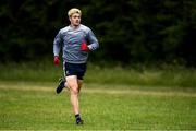 10 June 2020; Kevin Feely during a training session with his Athy and Kildare team-mates David Hyland and Niall Kelly at a community pitch in Athy, Kildare. Following restrictions imposed by the Irish Government and the Health Service Executive in an effort to contain the spread of the Coronavirus (COVID-19) pandemic, all GAA facilities closed on March 25. Pitches are due to fully open to club members for training on June 29, and club matches provisionally due to start on July 31 with intercounty matches due to to take place no sooner that October 17. Photo by Piaras Ó Mídheach/Sportsfile