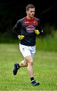 10 June 2020; Niall Kelly during a training session with his Athy and Kildare team-mates Kevin Feely and David Hyland at a community pitch in Athy, Kildare. Following restrictions imposed by the Irish Government and the Health Service Executive in an effort to contain the spread of the Coronavirus (COVID-19) pandemic, all GAA facilities closed on March 25. Pitches are due to fully open to club members for training on June 29, and club matches provisionally due to start on July 31 with intercounty matches due to to take place no sooner that October 17. Photo by Piaras Ó Mídheach/Sportsfile