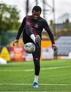 10 June 2020; Lido Lotefa following a Dundalk training session at Oriel Park in Dundalk, Louth. Following approval from the Football Association of Ireland and the Irish Government, the four European qualified SSE Airtricity League teams resumed collective training. On March 12, the FAI announced the cessation of all football under their jurisdiction upon directives from the Irish Government, the Department of Health and UEFA, due to the outbreak of the Coronavirus (COVID-19) pandemic. Photo by Ben McShane/Sportsfile