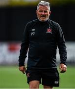 10 June 2020; First team coach John Gill during a Dundalk training session at Oriel Park in Dundalk, Louth. Following approval from the Football Association of Ireland and the Irish Government, the four European qualified SSE Airtricity League teams resumed collective training. On March 12, the FAI announced the cessation of all football under their jurisdiction upon directives from the Irish Government, the Department of Health and UEFA, due to the outbreak of the Coronavirus (COVID-19) pandemic. Photo by Ben McShane/Sportsfile