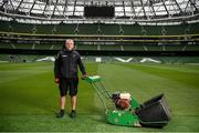 14 June 2020; Majella Smyth, Head Groundsman, Aviva Stadium, poses for a portrait in the Aviva Stadium in Dublin. Monday 15 June 2020 was the scheduled date for the opening game in Dublin of UEFA EURO 2020, the Group E opener between Poland and Play-off B Winner. UEFA EURO 2020, to be held in 12 European cities across 12 UEFA countries, was originally scheduled to take place from 12 June to 12 July 2020. On 17 March 2020, UEFA announced that the tournament would be delayed by a year due to the COVID-19 pandemic in Europe, and proposed it take place from 11 June to 11 July 2021. Photo by Stephen McCarthy/Sportsfile