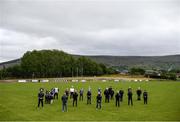 17 June 2020; Members of St. Canice’s GAA Club in Dungiven, Derry, pose at their club grounds as GAA clubs nationwide help out their local communities during restrictions imposed by the Irish and British Governments in an effort to contain the spread of the Coronavirus (COVID-19) pandemic. GAA facilities reopened on Monday June 8 for the first time since March 25 with club matches provisionally due to start on July 31 and intercounty matches due to to take place no sooner that October 17. Photo by Stephen McCarthy/Sportsfile