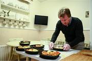 17 June 2020; Brendan Harkin, a member of St. Canice’s GAA Club in Dungiven, Derry, prepares hot dinners which are delivered to members of the local community as GAA clubs nationwide help out their local communities during restrictions imposed by the Irish and British Governments in an effort to contain the spread of the Coronavirus (COVID-19) pandemic. GAA facilities reopened on Monday June 8 for the first time since March 25 with club matches provisionally due to start on July 31 and intercounty matches due to to take place no sooner that October 17. Photo by Stephen McCarthy/Sportsfile