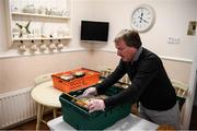 17 June 2020; Brendan Harkin, a member of St. Canice’s GAA Club in Dungiven, Derry, prepare hot dinners which are delivered to members of the local community as GAA clubs nationwide help out their local communities during restrictions imposed by the Irish and British Governments in an effort to contain the spread of the Coronavirus (COVID-19) pandemic. GAA facilities reopened on Monday June 8 for the first time since March 25 with club matches provisionally due to start on July 31 and intercounty matches due to to take place no sooner that October 17. Photo by Stephen McCarthy/Sportsfile