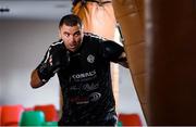 17 June 2020; Professional boxer Niall Kennedy during a training session at the Gorey Boxing Club in Wexford. Photo by Stephen McCarthy/Sportsfile