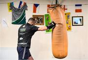 17 June 2020; Professional boxer Niall Kennedy during a training session at the Gorey Boxing Club in Wexford. Photo by Stephen McCarthy/Sportsfile