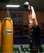 17 June 2020; Professional boxer Niall Kennedy during a training session at the Gorey Boxing Club in Wexford. Photo by Stephen McCarthy/Sportsfile