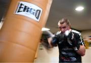 17 June 2020; Professional boxer Niall Kennedy during a training session at the Gorey Boxing Club in Wexford. Photo by Stephen McCarthy/Sportsfile