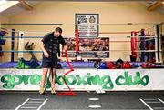 17 June 2020; Professional boxer Niall Kennedy during a training session at the Gorey Boxing Club in Wexford. Photo by Stephen McCarthy/Sportsfile