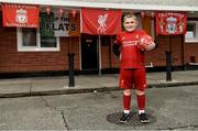 17 June 2020; NOW TV surprised Liverpool superfan Sean McCabe (11) and the residents of Canon Mooney Gardens in Ringsend with a special message from Liverpool legend Jamie Carragher. To show its appreciation for their enduring community spirit, NOW TV also gifted all residents with NOW TV Sky Sports Passes so that they can watch the returning football games. Premier League action returns with a double-header today and all the action is available to stream on NOW TV. Pictured is Sean McCabe in Canon Mooney Gardens in Dublin. Photo by Sam Barnes/Sportsfile