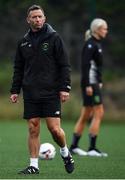 19 June 2020; Assistant coach Vinnie Patterson during a Peamount United squad training session in Greenogue in Newcastle, Dublin. Following approval from the Football Association of Ireland and the Irish Government, a number of national league teams have been allowed to resume collective training. On March 12, the FAI announced the cessation of all football under their jurisdiction upon directives from the Irish Government, the Department of Health and UEFA, in an effort to contain the spread of the Coronavirus (COVID-19) pandemic. Photo by David Fitzgerald/Sportsfile