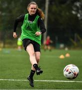 19 June 2020; Jade Reddy during a Peamount United squad training session in Greenogue in Newcastle, Dublin. Following approval from the Football Association of Ireland and the Irish Government, a number of national league teams have been allowed to resume collective training. On March 12, the FAI announced the cessation of all football under their jurisdiction upon directives from the Irish Government, the Department of Health and UEFA, in an effort to contain the spread of the Coronavirus (COVID-19) pandemic. Photo by David Fitzgerald/Sportsfile