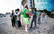21 June 1990; A Republic of Ireland supporter is searched by security outside the stadium prior to the FIFA World Cup 1990 Group F match between Republic of Ireland and Netherlands at Stadio La Favorita in Palermo, Italy. Photo by Ray McManus/Sportsfile