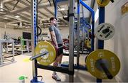 19 June 2020; Badminton Ireland's Joshua Magee during a training session at the Sport Ireland Campus in Dublin. Athletes have been approved for return of restricted training under Athletics Ireland and the Irish Government’s Roadmap for Reopening of Society and Business following strict protocols of social distancing and hand sanitisation among other measures allowing it to return in a phased manner, having been suspended since March due to the Irish Government's efforts to contain the spread of the Coronavirus (COVID-19) pandemic. Photo by Stephen McCarthy/Sportsfile