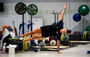 19 June 2020; Diver Clare Cryan during a training session at the Sport Ireland Campus in Dublin. Athletes have been approved for return of restricted training under Athletics Ireland and the Irish Government’s Roadmap for Reopening of Society and Business following strict protocols of social distancing and hand sanitisation among other measures allowing it to return in a phased manner, having been suspended since March due to the Irish Government's efforts to contain the spread of the Coronavirus (COVID-19) pandemic. Photo by Stephen McCarthy/Sportsfile
