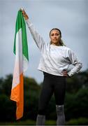 21 June 2020; Irish middle distance runner Nadia Power at Morton Stadium in Santry, Dublin. To The New Generation is a series of portraits of Black athletes in Ireland, representing their communities and families, and in some instances Ireland, in a variety of sports, including athletics, basketball, GAA, rugby and soccer. Their stories reflect a contemporary and multicultural Ireland and Ireland’s place in the world, moving more and more from an emigrant nation to an immigrant nation offering hope and a life to many people from beyond our shores. Photo by Ramsey Cardy/Sportsfile
