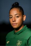 21 June 2020; Republic of Ireland and Brighton & Hove Albion soccer player Rianna Jarrett in Citywest, Dublin. To The New Generation is a series of portraits of Black athletes in Ireland, representing their communities and families, and in some instances Ireland, in a variety of sports, including athletics, basketball, GAA, rugby and soccer. Their stories reflect a contemporary and multicultural Ireland and Ireland’s place in the world, moving more and more from an emigrant nation to an immigrant nation offering hope and a life to many people from beyond our shores. Photo by Ramsey Cardy/Sportsfile