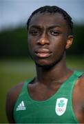 21 June 2020; High jumper Nelvin Appiah in Longford. To The New Generation is a series of portraits of Black athletes in Ireland, representing their communities and families, and in some instances Ireland, in a variety of sports, including athletics, basketball, GAA, rugby and soccer. Their stories reflect a contemporary and multicultural Ireland and Ireland’s place in the world, moving more and more from an emigrant nation to an immigrant nation offering hope and a life to many people from beyond our shores. Photo by Ramsey Cardy/Sportsfile