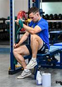 22 June 2020; Rowan Osborne during a Leinster rugby gym session at UCD in Dublin. Rugby teams have been approved for return of restricted training under IRFU and the Irish Government’s Roadmap for Reopening of Society and Business following strict protocols of social distancing and hand sanitisation among other measures allowing it to return in a phased manner, having been suspended since March due to the Irish Government's efforts to contain the spread of the Coronavirus (COVID-19) pandemic. Photo by Marcus Ó Buachalla for Leinster Rugby via Sportsfile