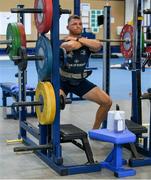 22 June 2020; Ross Molony during a Leinster rugby gym session at UCD in Dublin. Rugby teams have been approved for return of restricted training under IRFU and the Irish Government’s Roadmap for Reopening of Society and Business following strict protocols of social distancing and hand sanitisation among other measures allowing it to return in a phased manner, having been suspended since March due to the Irish Government's efforts to contain the spread of the Coronavirus (COVID-19) pandemic. Photo by Marcus Ó Buachalla for Leinster Rugby via Sportsfile