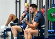 22 June 2020; Cian Kelleher during a Leinster rugby gym session at UCD in Dublin. Rugby teams have been approved for return of restricted training under IRFU and the Irish Government’s Roadmap for Reopening of Society and Business following strict protocols of social distancing and hand sanitisation among other measures allowing it to return in a phased manner, having been suspended since March due to the Irish Government's efforts to contain the spread of the Coronavirus (COVID-19) pandemic. Photo by Marcus Ó Buachalla for Leinster Rugby via Sportsfile