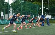 22 June 2020; James Tracy, James Ryan and Josh van der Flier during Leinster rugby squad training at UCD in Dublin. Rugby teams have been approved for return of restricted training under IRFU and the Irish Government’s Roadmap for Reopening of Society and Business following strict protocols of social distancing and hand sanitisation among other measures allowing it to return in a phased manner, having been suspended since March due to the Irish Government's efforts to contain the spread of the Coronavirus (COVID-19) pandemic. Photo by Marcus Ó Buachalla for Leinster Rugby via Sportsfile