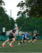 22 June 2020; Devin Toner, left, Seán Cronin, centre, and Michael Milne during Leinster rugby squad training at UCD in Dublin. Rugby teams have been approved for return of restricted training under IRFU and the Irish Government’s Roadmap for Reopening of Society and Business following strict protocols of social distancing and hand sanitisation among other measures allowing it to return in a phased manner, having been suspended since March due to the Irish Government's efforts to contain the spread of the Coronavirus (COVID-19) pandemic. Photo by Marcus Ó Buachalla for Leinster Rugby via Sportsfile