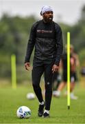 23 June 2020; Nathan Oduwa during a Dundalk training session at Oriel Park in Dundalk, Louth. Following approval from the Football Association of Ireland and the Irish Government, the four European qualified SSE Airtricity League teams resumed collective training. On March 12, the FAI announced the cessation of all football under their jurisdiction upon directives from the Irish Government, the Department of Health and UEFA, due to the outbreak of the Coronavirus (COVID-19) pandemic. Photo by Ben McShane/Sportsfile