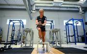 23 June 2020; Republic of Ireland international Chloe Mustaki during a rehabilitation session at the Sport Ireland Campus in Dublin following an ACL operation after picking up an injury during a Republic of Ireland women's team training session in March. Photo by Stephen McCarthy/Sportsfile