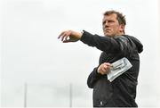 23 June 2020; Manager Vinny Perth during a Dundalk training session at Oriel Park in Dundalk, Louth. Following approval from the Football Association of Ireland and the Irish Government, the four European qualified SSE Airtricity League teams resumed collective training. On March 12, the FAI announced the cessation of all football under their jurisdiction upon directives from the Irish Government, the Department of Health and UEFA, due to the outbreak of the Coronavirus (COVID-19) pandemic. Photo by Ben McShane/Sportsfile