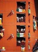 25 June 1990; Republic of Ireland supporters during the FIFA World Cup 1990 Round of 16 match between Republic of Ireland and Romania at the Stadio Luigi Ferraris in Genoa, Italy. Photo by Ray McManus/Sportsfile