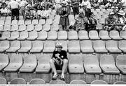 25 June 1990; A Republic of Ireland supporter during the FIFA World Cup 1990 Round of 16 match between Republic of Ireland and Romania at the Stadio Luigi Ferraris in Genoa, Italy. Photo by Ray McManus/Sportsfile