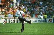 25 June 1990; Republic of Ireland manager Jack Charlton prior to the FIFA World Cup 1990 Round of 16 match between Republic of Ireland and Romania at the Stadio Luigi Ferraris in Genoa, Italy. Photo by Ray McManus/Sportsfile
