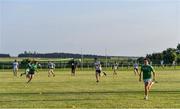 24 June 2020; A general view during a Moorefield Senior Football Squad training session at Moorefield GAA club in Newbridge, Kildare. Following approval from the GAA and the Irish Government, the GAA released its safe return to play protocols, allowing pitches to be opened for non contact training on 24 June and for training and challenge games to resume from 29 June. On March 25, the GAA announced the cessation of all GAA activities and closures of all GAA facilities under their jurisdiction upon directives from the Irish Government in an effort to contain the Coronavirus (COVID-19) pandemic. Photo by Piaras Ó Mídheach/Sportsfile