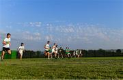 24 June 2020; A general view during a Moorefield Senior Football Squad training session at Moorefield GAA club in Newbridge, Kildare. Following approval from the GAA and the Irish Government, the GAA released its safe return to play protocols, allowing pitches to be opened for non contact training on 24 June and for training and challenge games to resume from 29 June. On March 25, the GAA announced the cessation of all GAA activities and closures of all GAA facilities under their jurisdiction upon directives from the Irish Government in an effort to contain the Coronavirus (COVID-19) pandemic. Photo by Piaras Ó Mídheach/Sportsfile