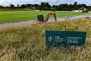 25 June 2020; A general view of pitch works underway at the new 4G pitch at the Connacht GAA Centre in Bekan, Claremorris, Mayo. Photo by Piaras Ó Mídheach/Sportsfile