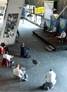 26 June 2020; A general view during the GAA fixtures press conference at Croke Park in Dublin. The GAA announced that inter-county fixtures will resume on October 17. Following approval from the GAA and the Irish Government, the GAA released its safe return to play protocols, allowing pitches to be opened for training and challenge games from 29 June. On March 25, the GAA announced the cessation of all GAA activities and closures of all GAA facilities under their jurisdiction upon directives from the Irish Government in an effort to contain the Coronavirus (COVID-19) pandemic. Photo by Ramsey Cardy/Sportsfile