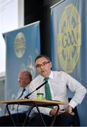 26 June 2020; Fergal McGill, Director of Player, Club & Games Administration, during the GAA fixtures press conference at Croke Park in Dublin. The GAA announced that inter-county fixtures will resume on October 17. Following approval from the GAA and the Irish Government, the GAA released its safe return to play protocols, allowing pitches to be opened for training and challenge games from 29 June. On March 25, the GAA announced the cessation of all GAA activities and closures of all GAA facilities under their jurisdiction upon directives from the Irish Government in an effort to contain the Coronavirus (COVID-19) pandemic. Photo by Ramsey Cardy/Sportsfile