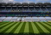 26 June 2020; A general view of Croke Park in Dublin. The GAA announced that inter-county fixtures will resume on October 17. Following approval from the GAA and the Irish Government, the GAA released its safe return to play protocols, allowing pitches to be opened for training and challenge games from 29 June. On March 25, the GAA announced the cessation of all GAA activities and closures of all GAA facilities under their jurisdiction upon directives from the Irish Government in an effort to contain the Coronavirus (COVID-19) pandemic. Photo by Ramsey Cardy/Sportsfile