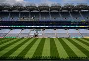 26 June 2020; A general view of Croke Park in Dublin. The GAA announced that inter-county fixtures will resume on October 17. Following approval from the GAA and the Irish Government, the GAA released its safe return to play protocols, allowing pitches to be opened for training and challenge games from 29 June. On March 25, the GAA announced the cessation of all GAA activities and closures of all GAA facilities under their jurisdiction upon directives from the Irish Government in an effort to contain the Coronavirus (COVID-19) pandemic. Photo by Ramsey Cardy/Sportsfile